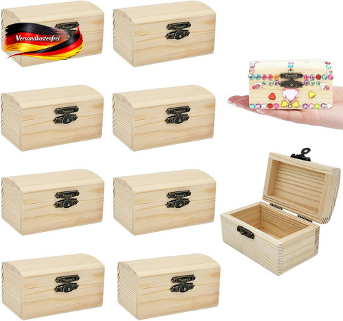 Mini holzschatzkisten set mit - mini,