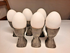 6 x Eierbecher, Zinn, Norica