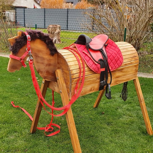 Holzpferd voltigierpferd - holzpferd,