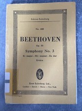 Studienpartitur Edition Eulenburg Beethoven Symphonie No 3 Gut erhalten