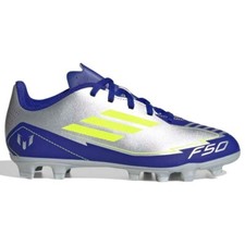 adidas Kinder Fußballschuhe F50 CLUB MESSI FG Nocken blau  silber Gr. 33 - 38,5