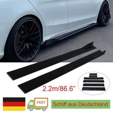 86.6" Auto Seitenschweller Ansätz Sideskirts Erweiterung Splitters Glanz Schwarz