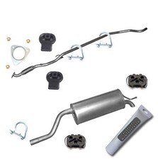 Auspuff + Montagezubehör Komplett für Opel Corsa D 1.2i 80PS Bj.07/06-08/14 Neu