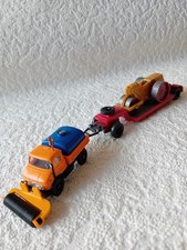 1/87 Wiking Unimog 406, Tieflader Anh,Walze,Besen,Wassertank, Umbau Eigenbau