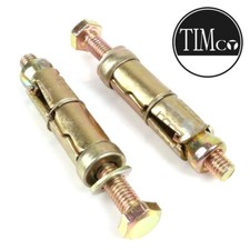 2x SCHWERLASTANKER M8 x 75 mm Schilddübel Wandbehang Bodenbefestigungsschrauben UK