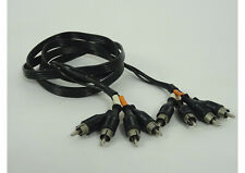 4 Fach Cinch Kabel, guter Zustand, schwarz, 1,60 Meter lang, SV333