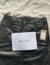 schwarzer Ricano Lederrock Neu