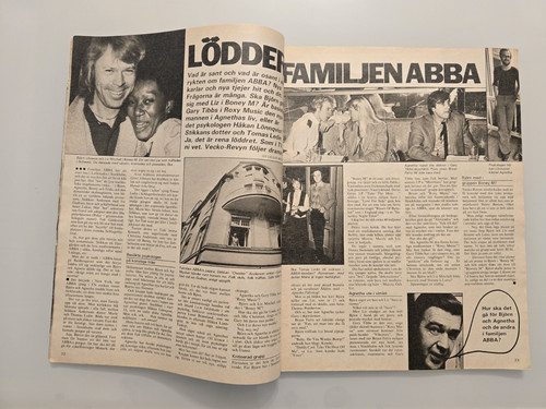 Abba kiss rare newspaper - abba, /