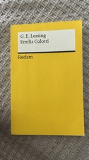 G. E. Lessing Emilia Galotti Lektüre Reclam ISBN 978-3-15-000045-8