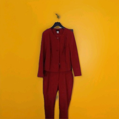 Damen hosenanzug anzug set - anzug-set, rot