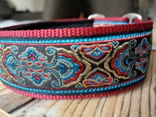 Zugstopp-Halsband extra breit mit weicher Polsterung Windhund Martingale stabil