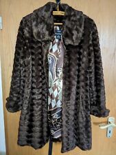 Damen Kunstpelzmantel braun Größe 40 Dennis Basso