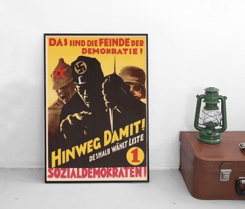 Poster spd feinde der - spd, -feinde
