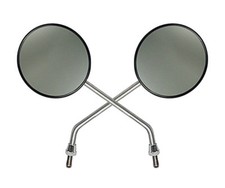 Set 100mm Spiegel Rückspiegel Simson S51 Schwalbe KR51 S50 S70 Roller SR50 Chrom