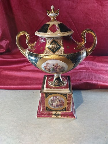 Porzellan amphore vase - porzellan,