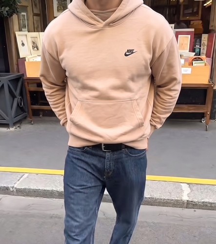 Nike hoodie beige wie neu - in, beige,