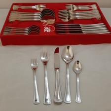 WMF DEN HAAG Cromargan Perlrand 6 Personen Tafelbesteck 30 teilig