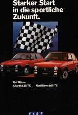 Prospekt Fiat Ritmo 105 TC Abarth 125 TC von 10. 1981