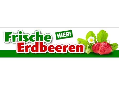 Banner oder aufkleber - oder, frische