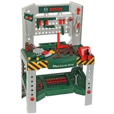 BOSCH WERKBANK MECHANIC SHOP WORKBENCH WERKZEUG HAMMER SÄGE SCHRAUBE THEO KLEIN