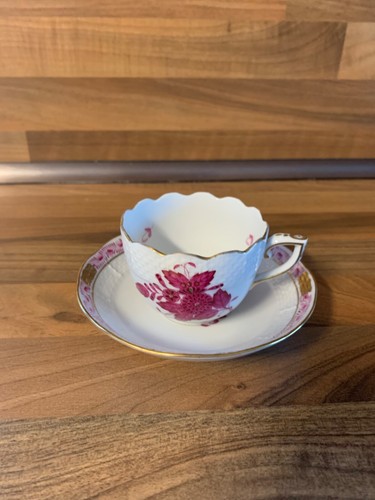 Herend teetasse mit untertasse - teetasse,