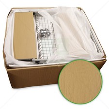 Servierwagen mit 3 Etagen - Buchefarben - 64x70x41cm