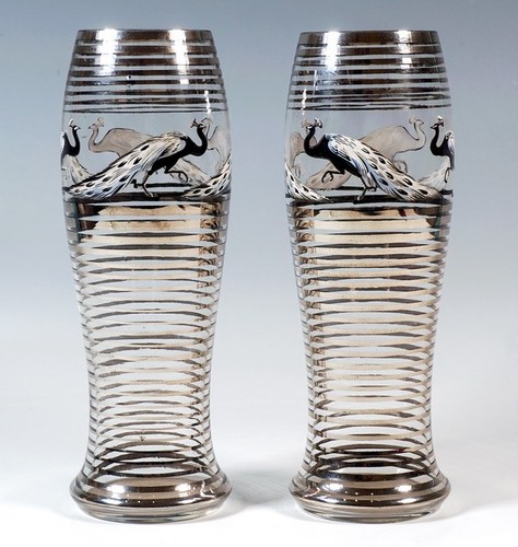 Paar art deco glas - art, '