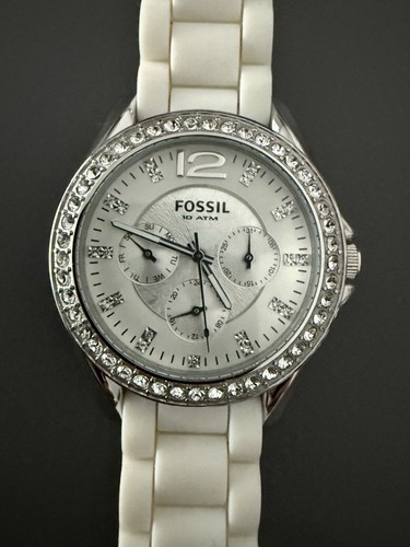 Fossil silikon armbanduhr - fossil,