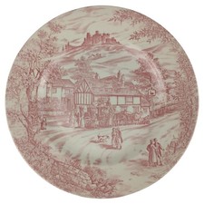 Speiseteller Churchill England Swan Inn Pink