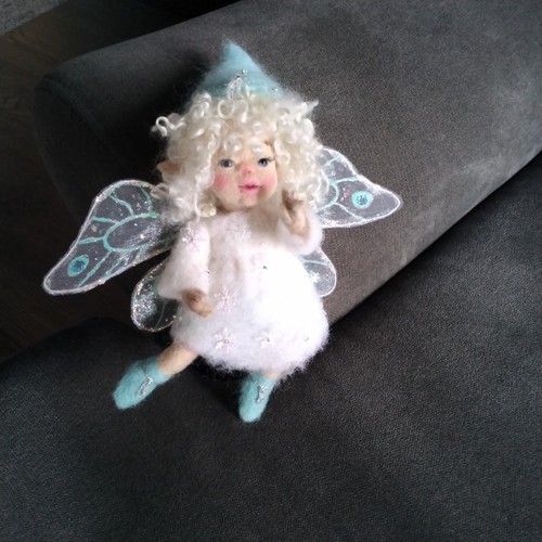 Filzpuppe fee elfe - elfe,