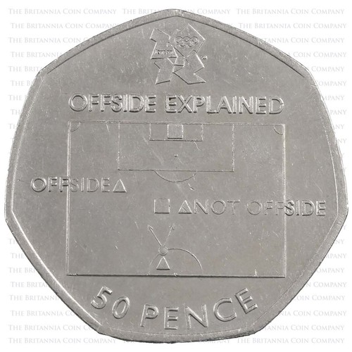 Fünfzig-Pence-Münzen