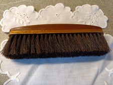 Handliche Kleiderbürste mit echten Naturhaarborsten, Holz, Antik, Wertvoll,...