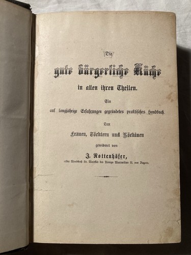 Altes kochbuch 1899 j - altes,