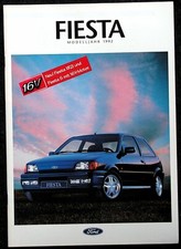 FORD Fiesta XR2i, S, CLX, Calypso, C Prospekt 3.1992 