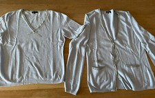 Brunetti Twin-Set; Größe 38; hellblau; Wolle, Cashmere, Viscose, Nylon