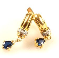 Brillant Saphir Ohrhänger