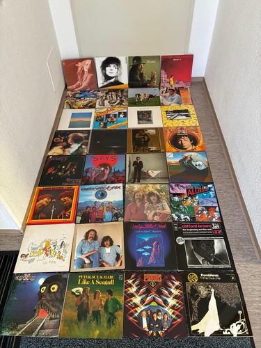 Große schallplatten sammlung - schallplatten,