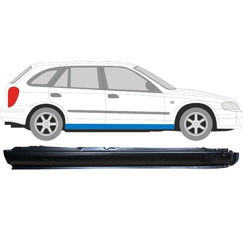 Voll schweller für mazda 323f - schweller,
