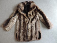 Waschbär Jacke Echtpelz Gr