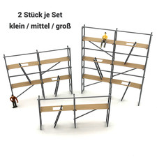 2x Baugerüst H0 1:87 Gerüst