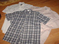 3 Herrenhemden L Langarm kariert/uni getragen Jupiter Studio Leonardo moorhead