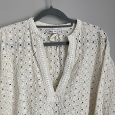Zara Broderie Anglaise Top
