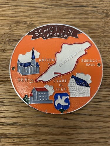 Alte plakette schotten hessen - alte,