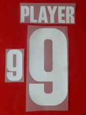 Set Flock Nummer number Trikot jersey shirt Dänemark Denmark 2002 home