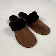 Damen Hausschuhe Slipper Wildleder m. echtem Lammfell - alle Größen zur Auswahl