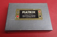 Antike Piatnik Plasti Spielkarten komplett 2 x 52 Spielkarten + je 3 Joker Top