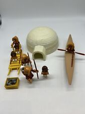 Playmobil: 3465 + 3466 Eskimos mit Schlitten und Kajak und Iglu