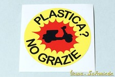 Dekor Aufkleber "Plastica? No