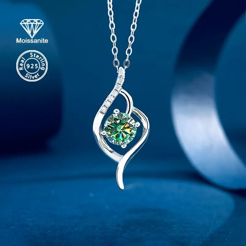 Moissanit anhänger 1ct - anhänger,