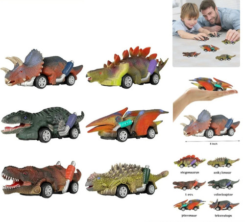 Dinosaurier nachziehauto - dinosaurier,